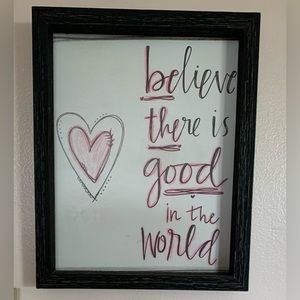 “Hobby Lobby” ‘Believe There Is Good In The World’ Picture   NWT